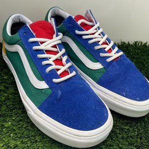 Vans Skate Shoes Old Skool Yacht Club Sneaker Blue Green Size Mens 6 Womens 7.5‎